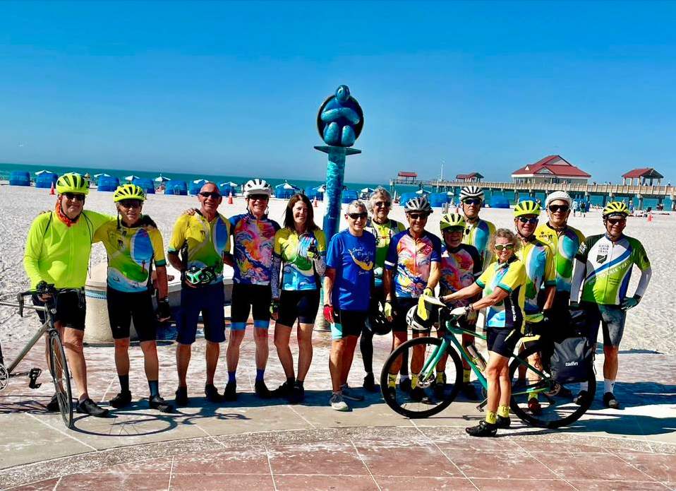 Bike club members cross Florida